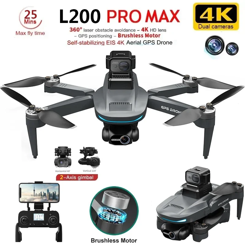 Drone Battery Case - L200 PRO MAX Drone 4K 2-Axis