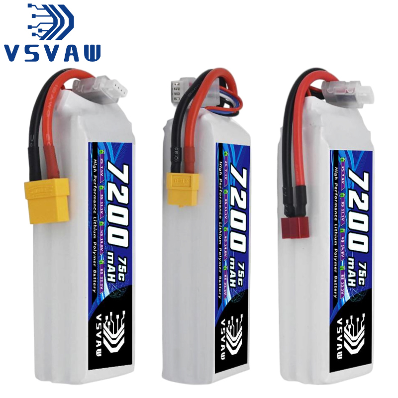 Drone Battery Connector - VSVAW 3S Lipo Battery 11.1V 7200mah