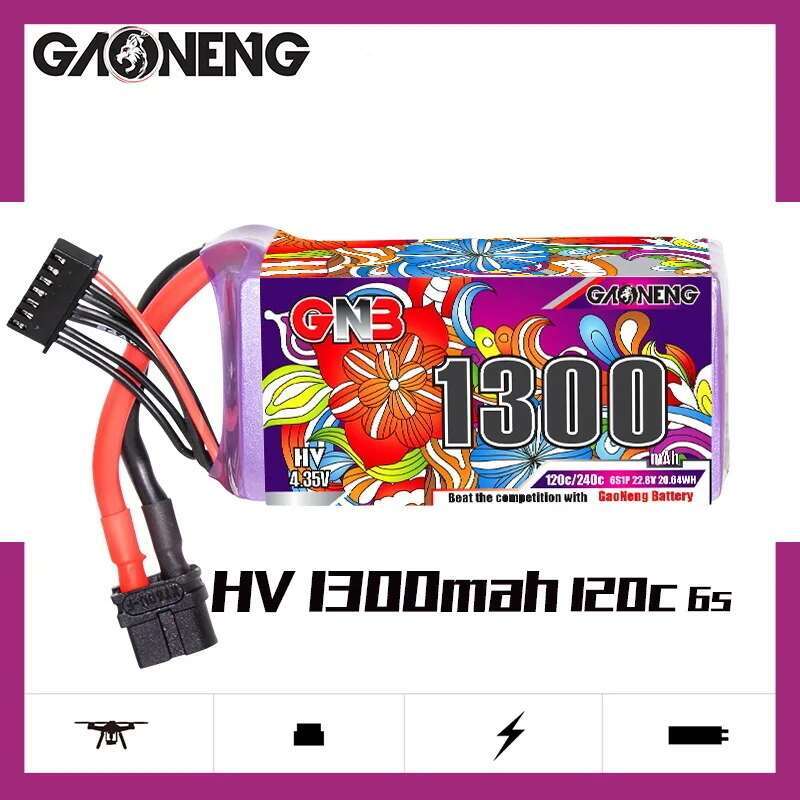 2Pcs GNB 6S Lipo Battery 22.8V - Drone Battery Plate avaliação e preço