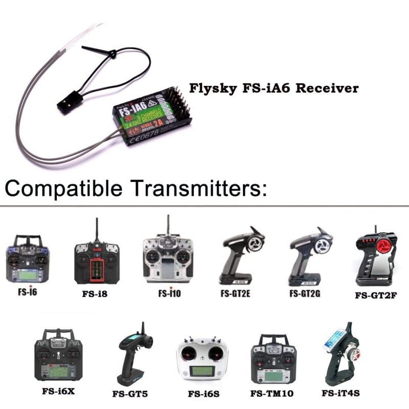 Flysky FS-IA6 Receiver 6CH Dua - Drone Battery Plate avaliação e preço