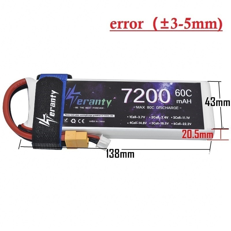 Upgrade 2S 7.4V 7200mAh 60C 6S - Drone Battery 6S avaliação e preço