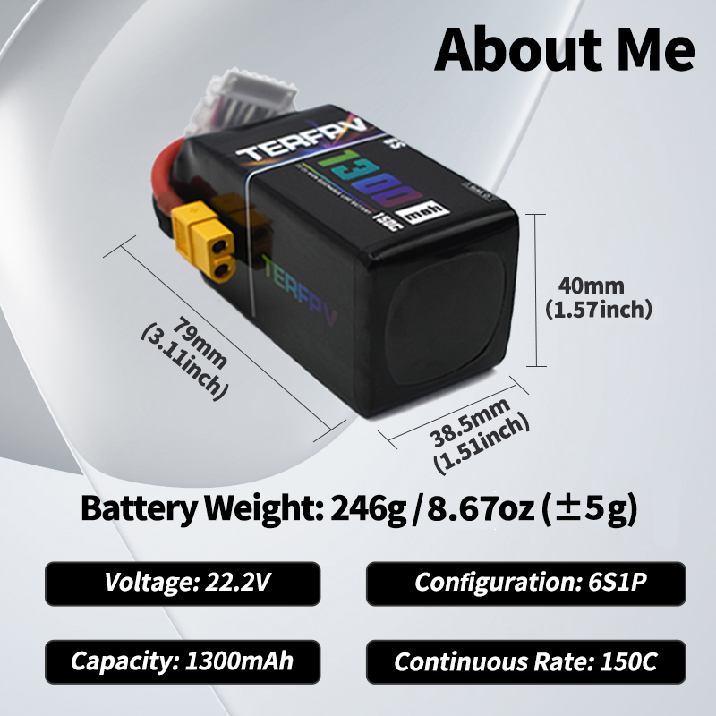 TERFPV Lipo Battery 6S 22.2V 1 - Drone Battery Lipo avaliação e preço