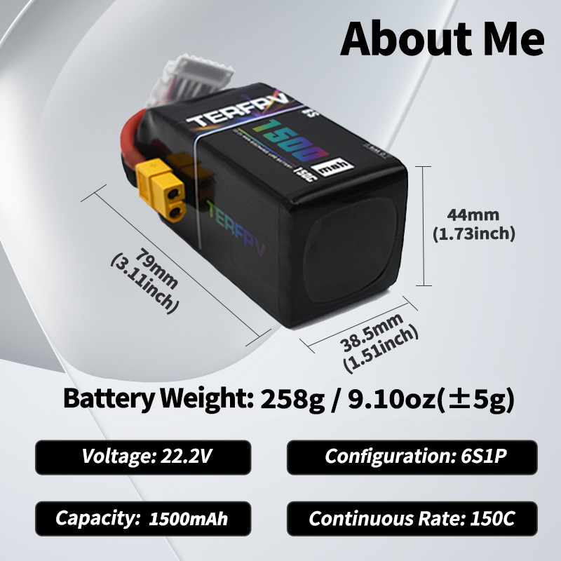TERFPV Lipo Battery 6S 22.2V 1 - Drone Battery Lipo avaliação e preço