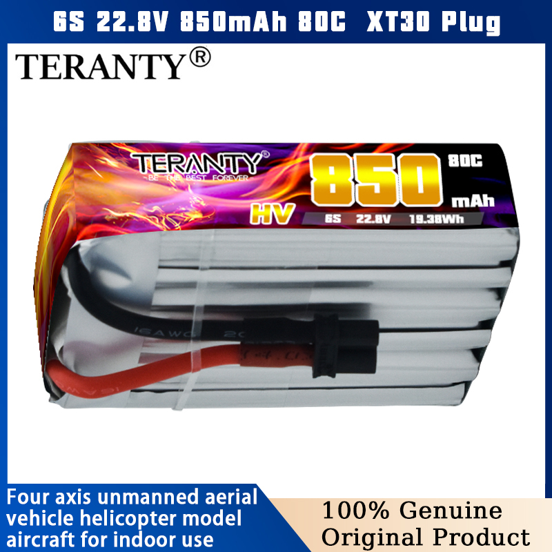 TERANTY 6S 22.8V 850mAh 80C HV - Drone Battery 6S avaliação e preço