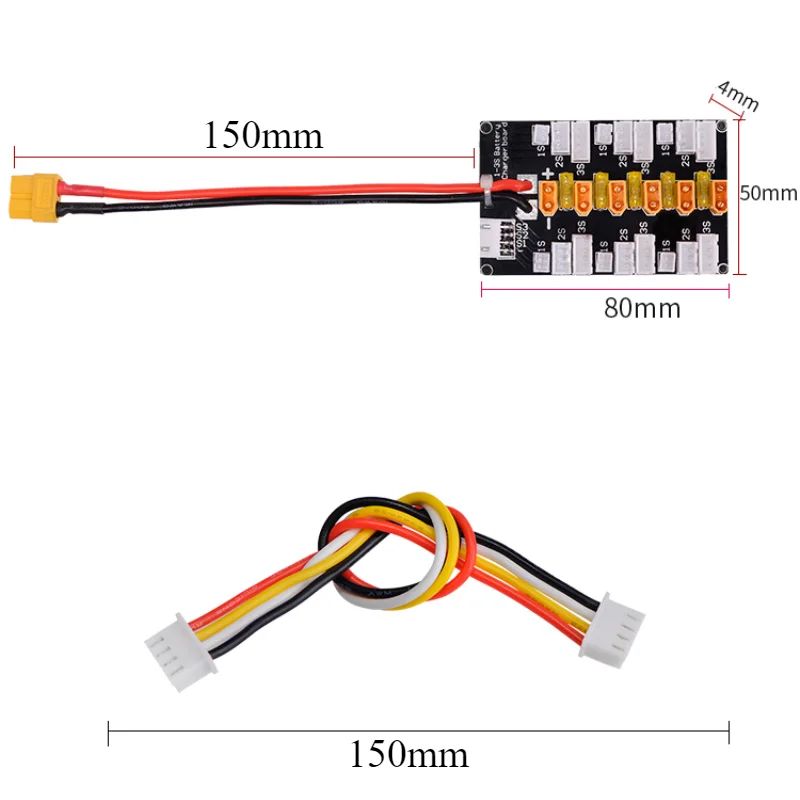 1-5Pcs 1S-3S 20A XT30 Plug Lip - Drone Battery Parallel Board avaliação e preço