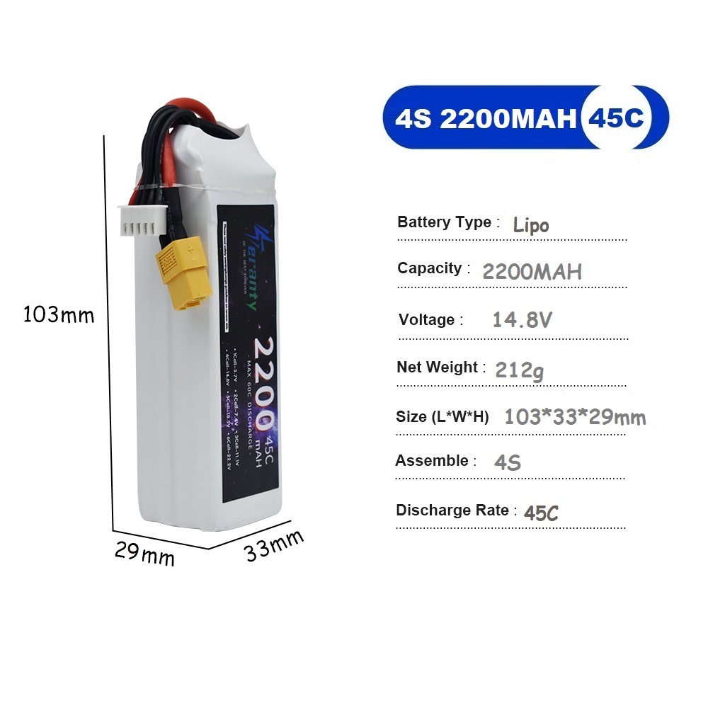 4S LiPo Battery 14.8V 1500mah  - Drone Battery 4S avaliação e preço