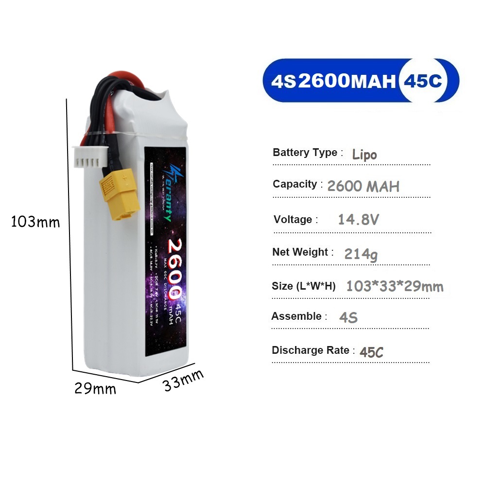 4S LiPo Battery 14.8V 1500mah  - Drone Battery 4S avaliação e preço