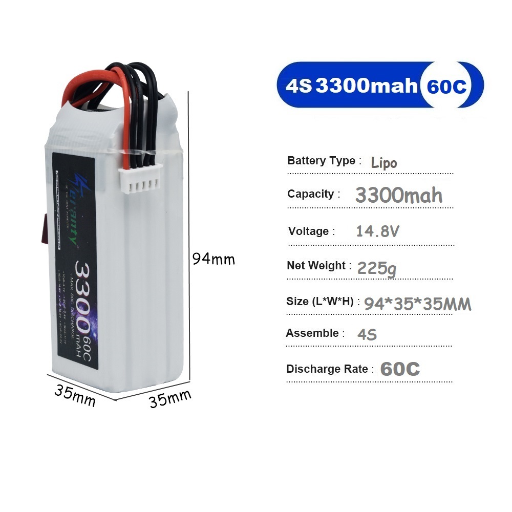 LiPo Rechargeable Battery 4S 3 - Drone Battery Connector avaliação e preço