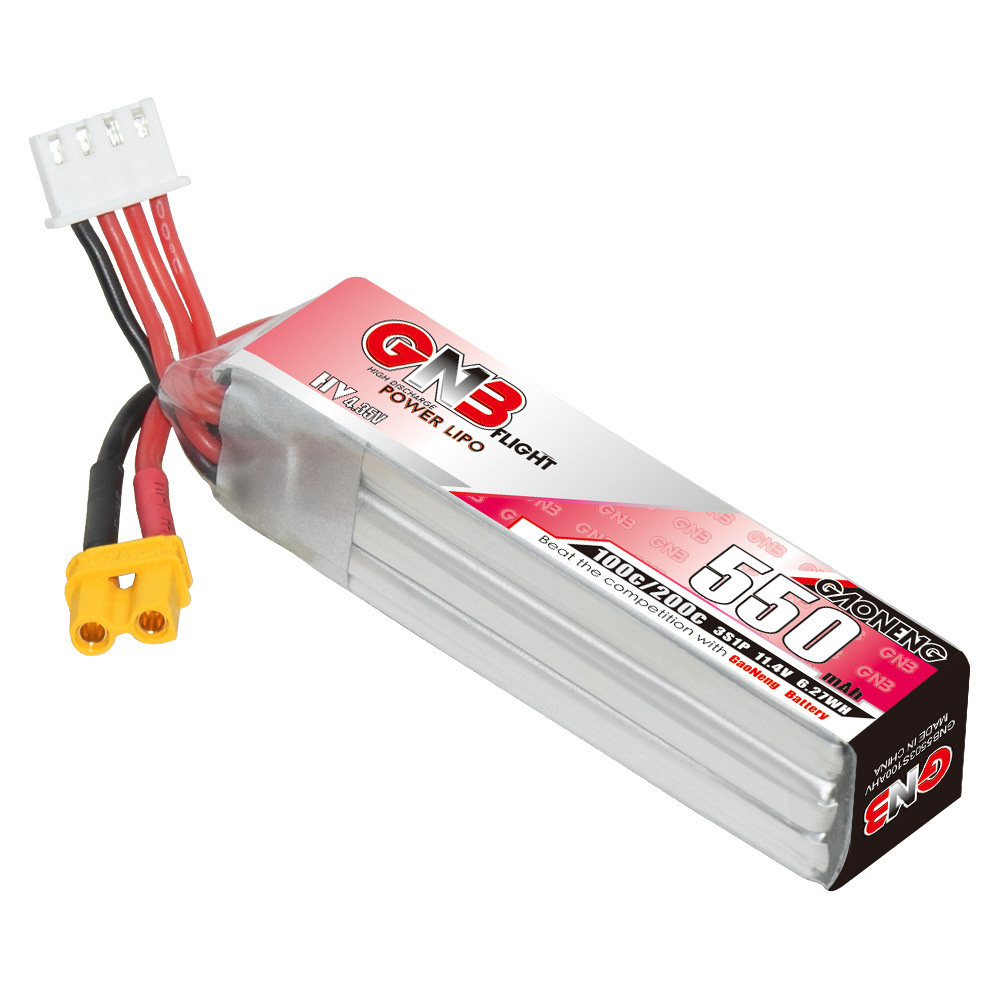 GNB HV 11.4V 550mAh 100C/200C  - Drone Battery Plate avaliação e preço