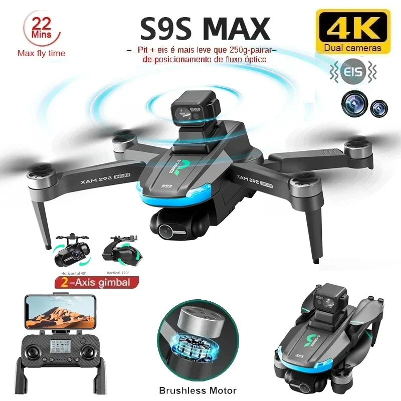 NEW S9S MAX MINI Drone 4K 2-Ax - Drone Battery Case avaliação e preço