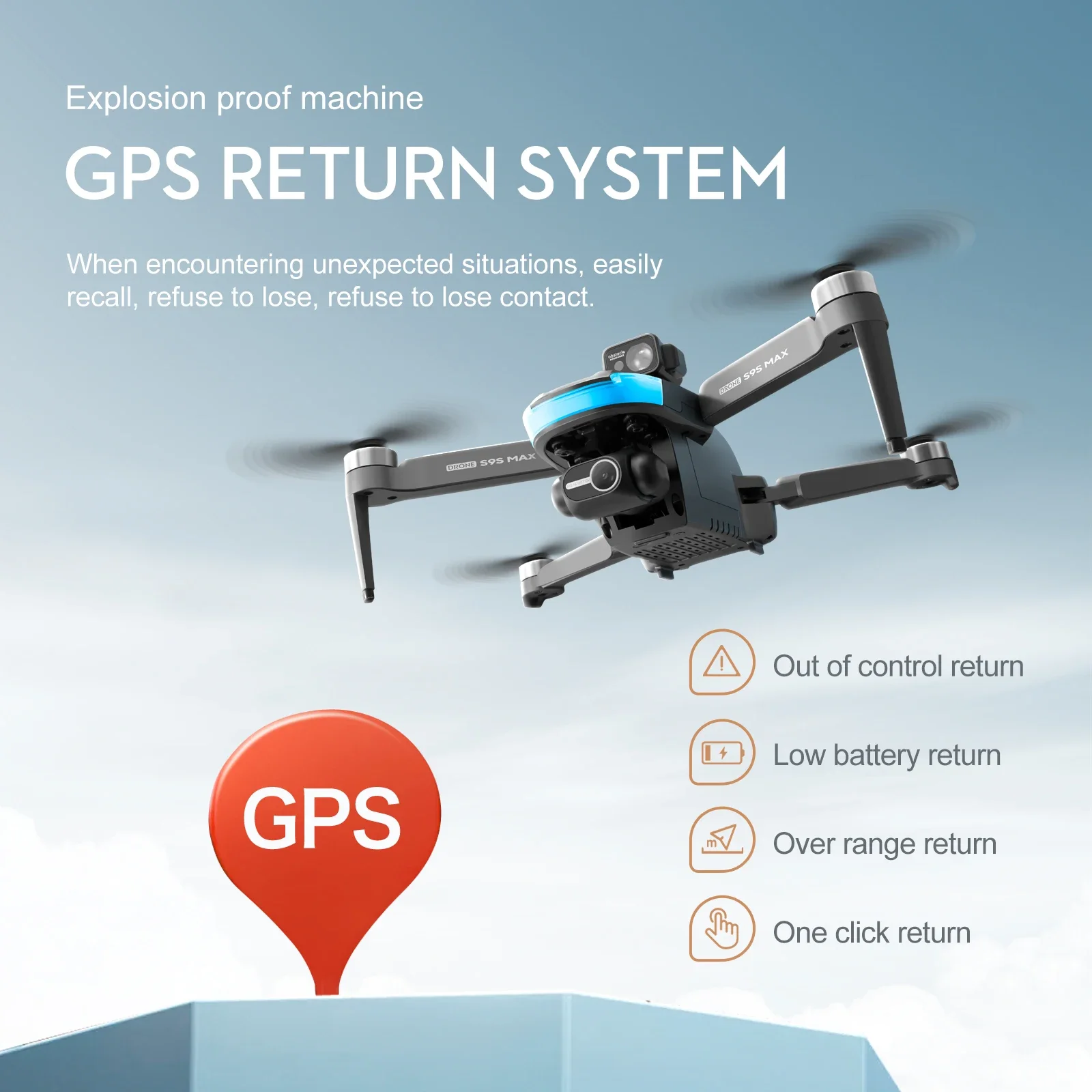 NEW S9S MAX MINI Drone 4K 2-Ax - Drone Battery Case avaliação e preço