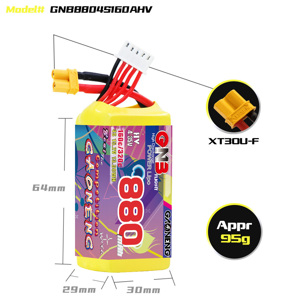 GNB 4S 880mAh 15.2V 160C/320C  - Drone Battery Plate avaliação e preço