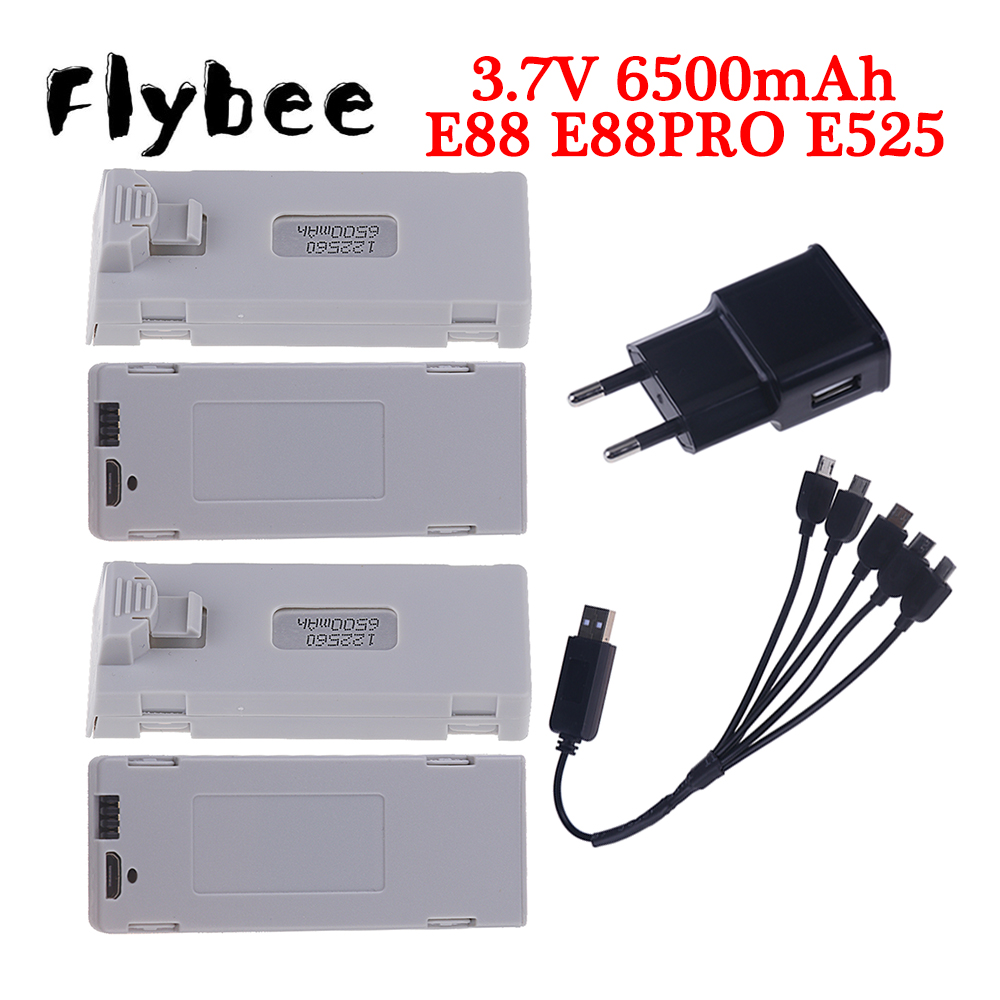 Original E88 Battery 3.7V 6500 - Drone Battery Lipo avaliação e preço
