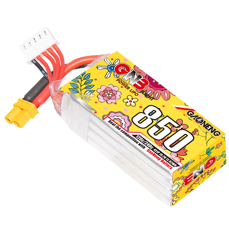 Upgraded GNB 4S 15.2V 850mAh L - Drone Battery 4S avaliação e preço