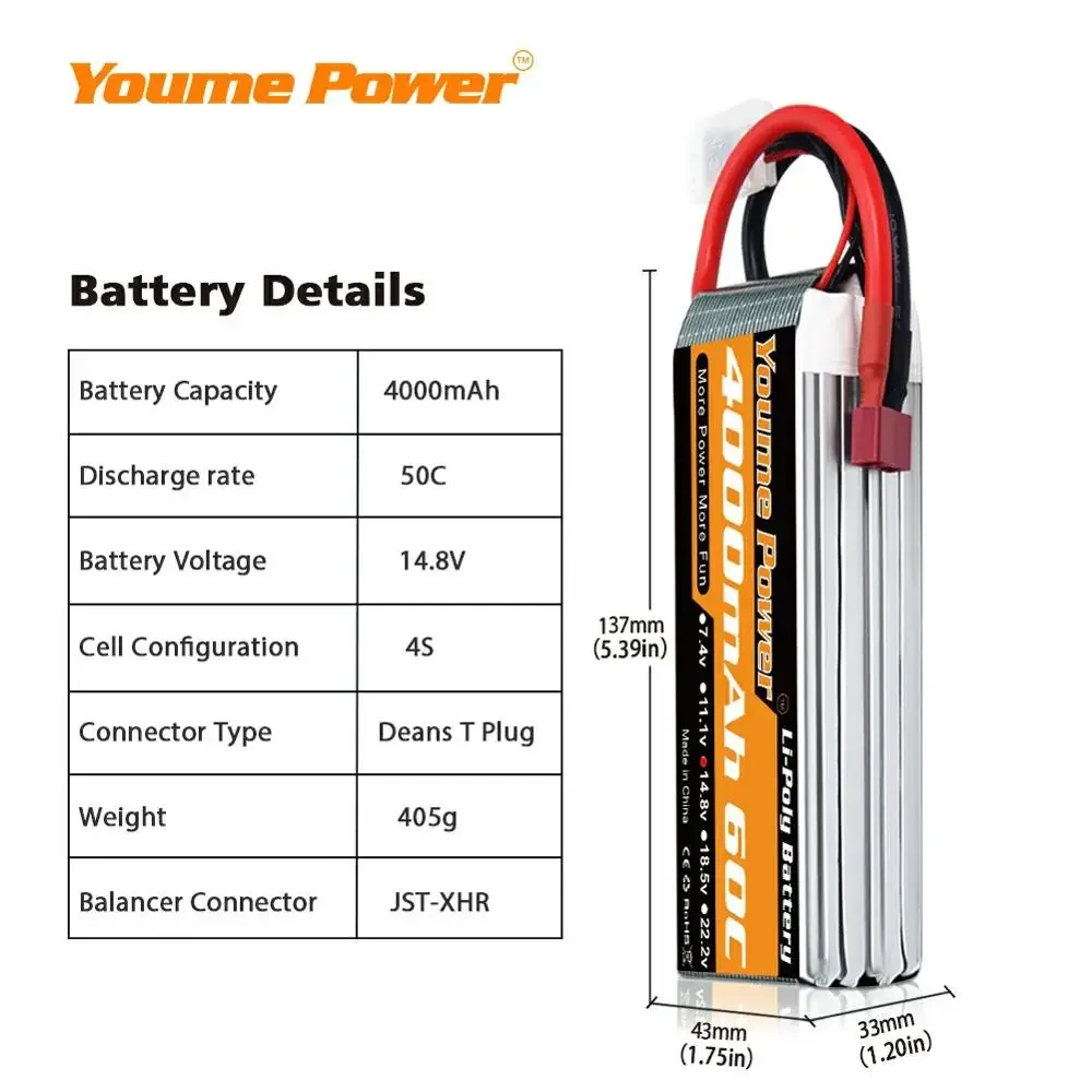 4S 14.8V Lipo Battery 3300mah  - Drone Battery 4S avaliação e preço