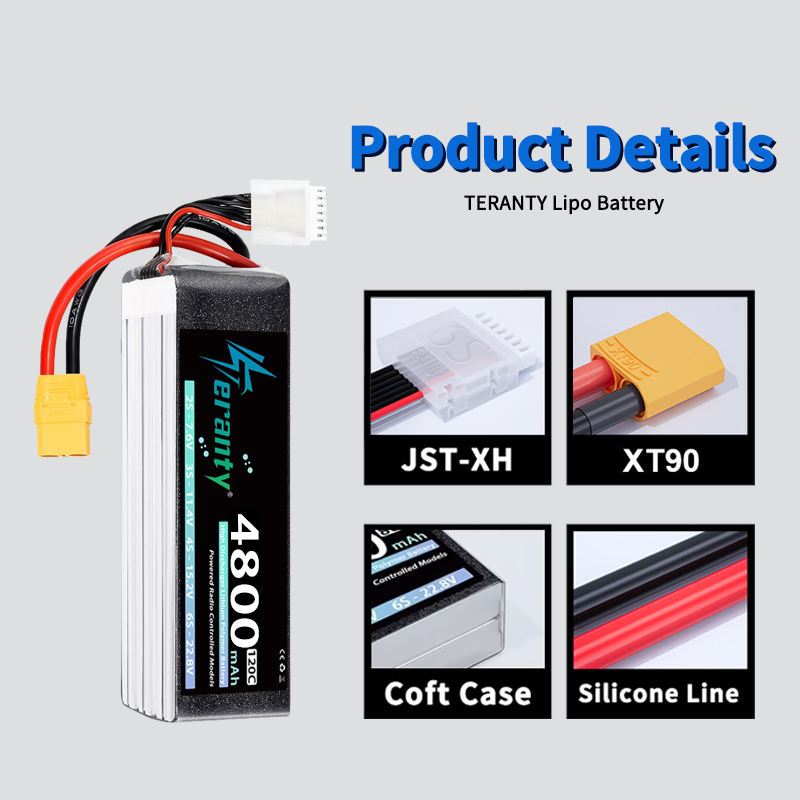 TERANTY 6S 4800mAh Lipo Batter - Drone Battery Plate avaliação e preço