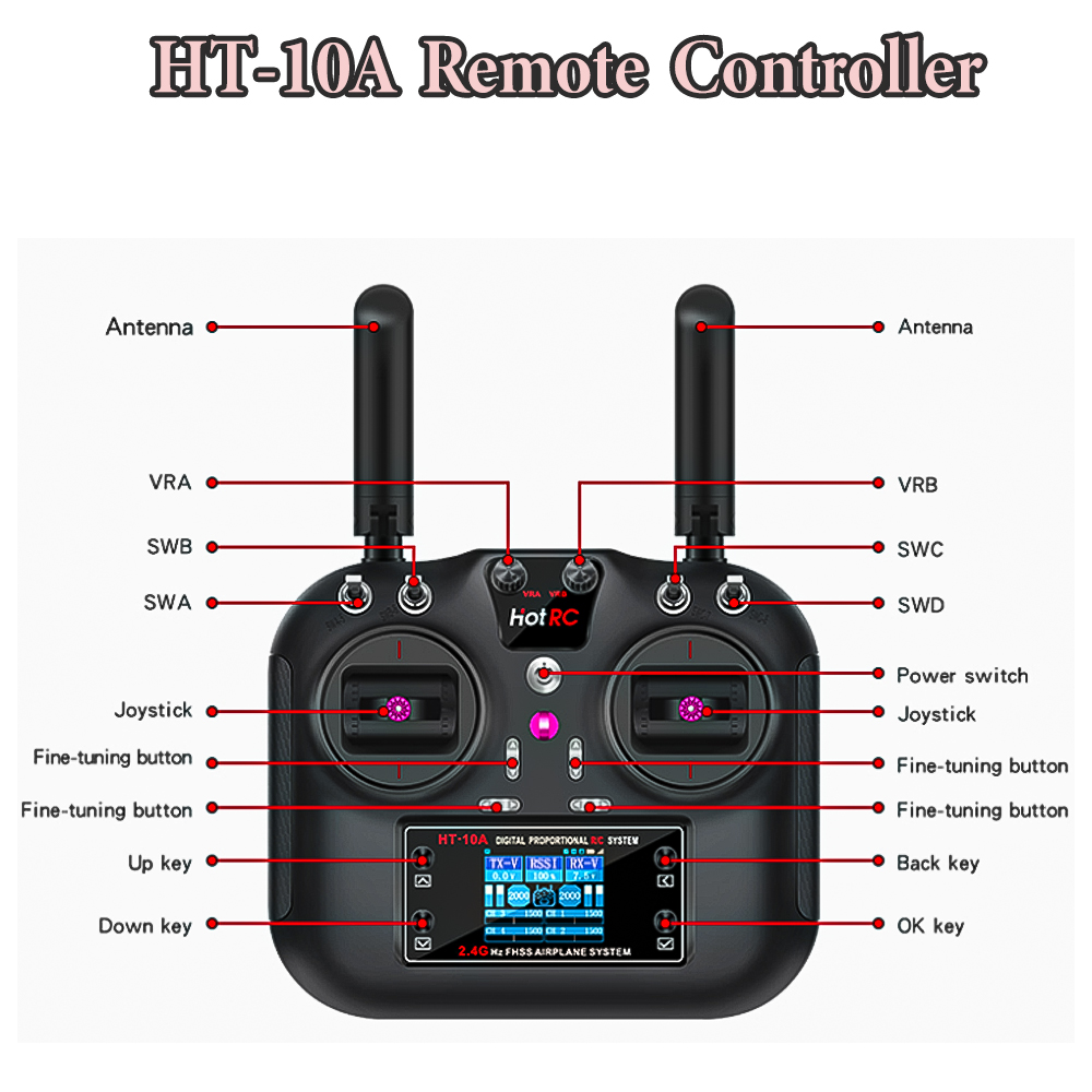 Hotrc Hot rc HT-10A HT10A 2.4G - Drone Battery Connector avaliação e preço