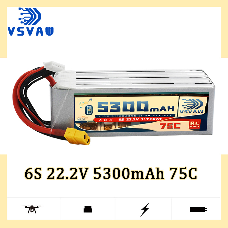 VSVAW 6S 5300mAh Lipo Battery  - Drone Battery Connector avaliação e preço