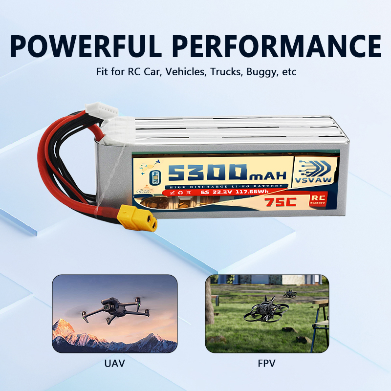 VSVAW 6S 5300mAh Lipo Battery  - Drone Battery Connector avaliação e preço