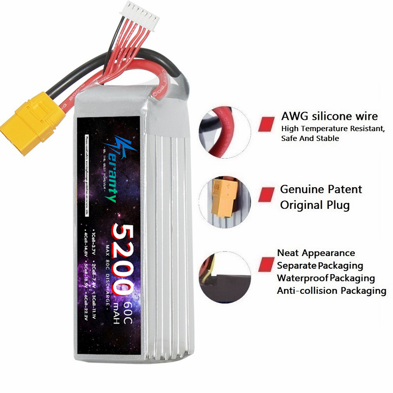 TERANTY 6S 5200mAh Lipo Batter - Drone Battery 6S avaliação e preço
