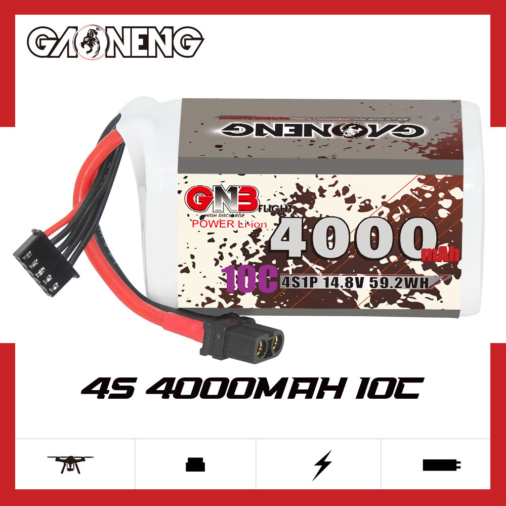 GNB 4000mAh 4S 14.8V 10C 20C W - Drone Battery Plate avaliação e preço