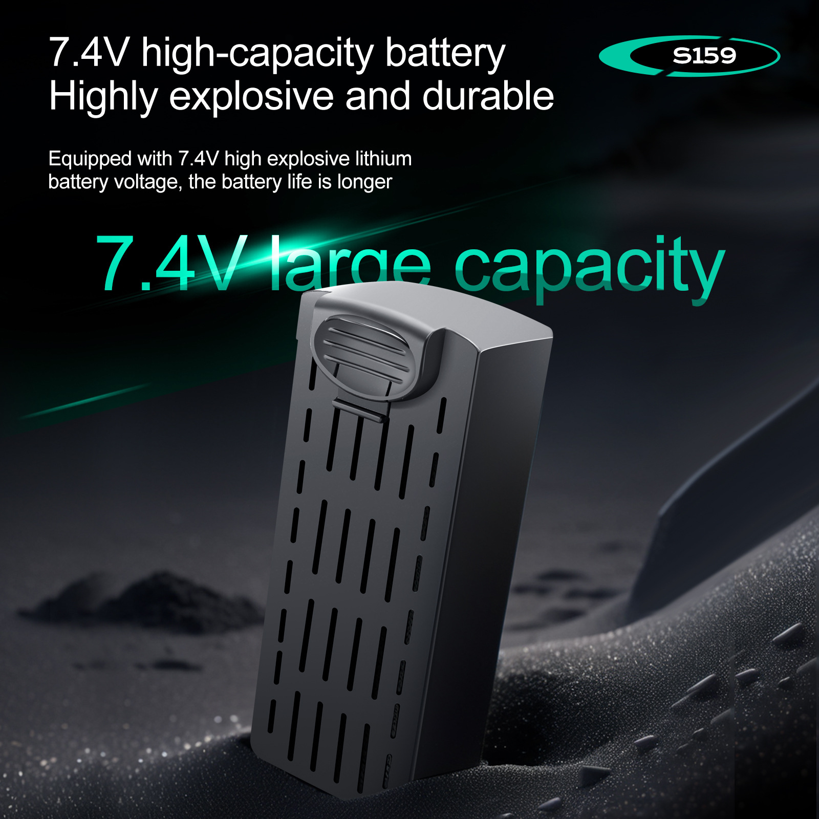 S159 Battery 7.4V 2200mAH S159 - Drone Battery Li-Ion avaliação e preço