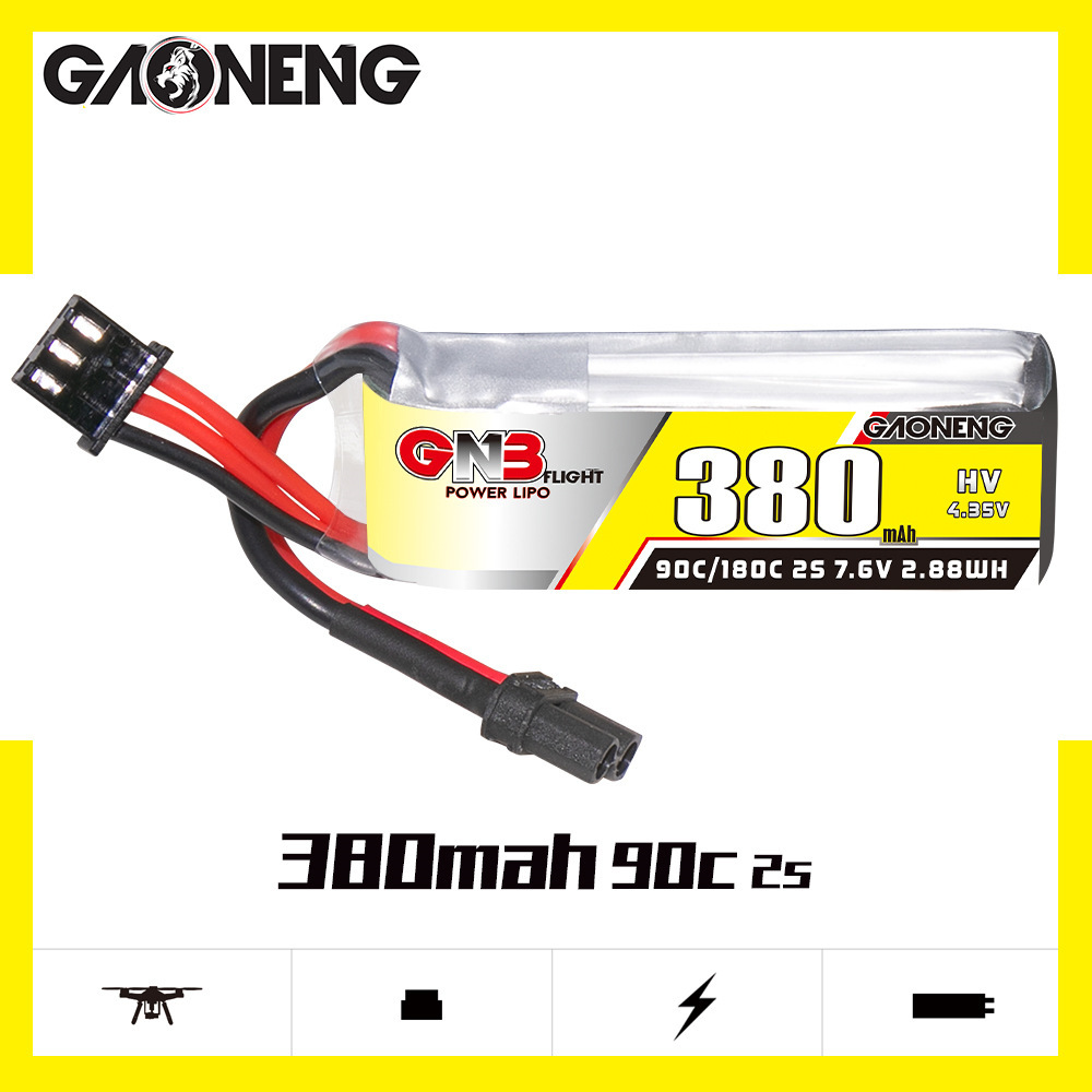 GNB 2S 7.6V 380mAh 90C/180C Li - Drone Battery Plate avaliação e preço