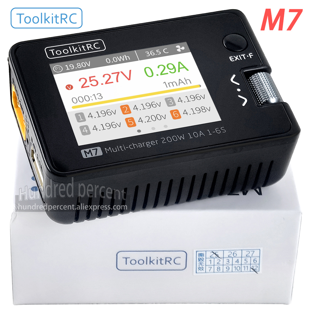 ToolkitRC M7 Charger Intellige - Drone Battery Voltage Checker avaliação e preço