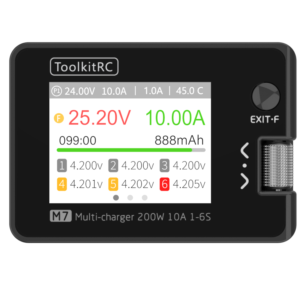 ToolkitRC M7 Charger Intellige - Drone Battery Voltage Checker avaliação e preço