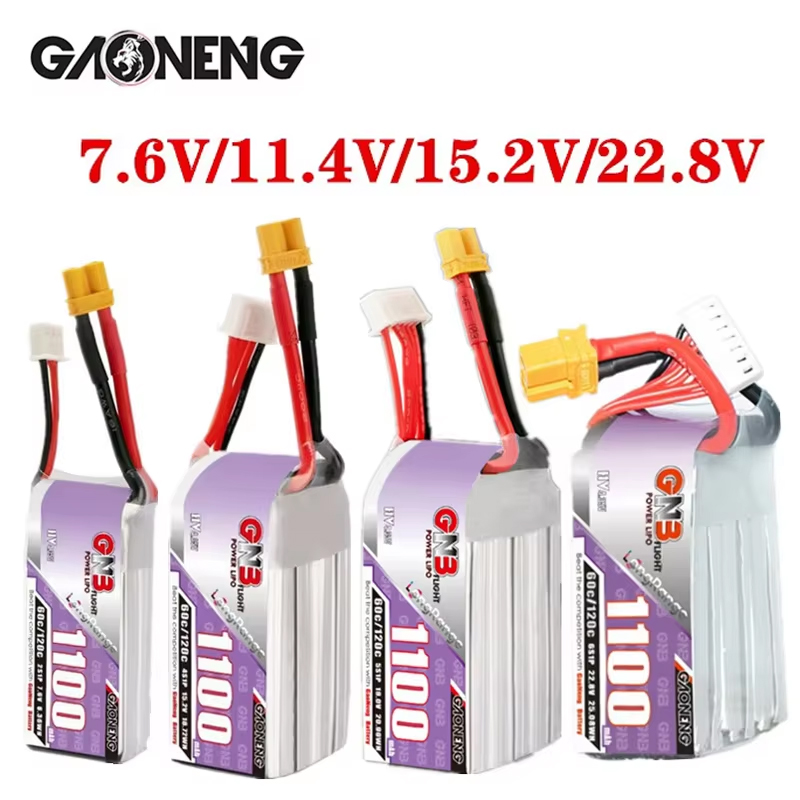 GNB 1100mAh 2S 3S 4S 6S 60C/12 - Drone Battery Connector avaliação e preço