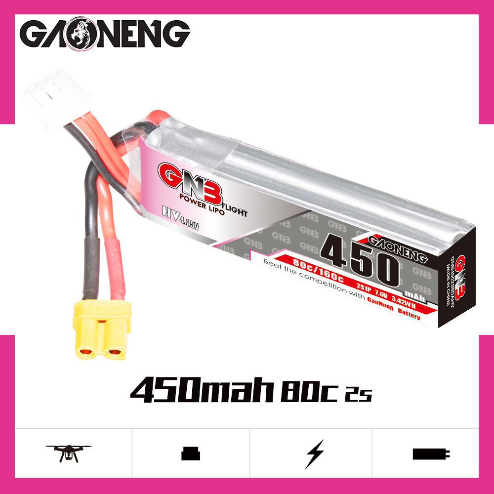 GNB LiPo Battery HV 2S 7.6V 45 - Drone Battery Plate avaliação e preço