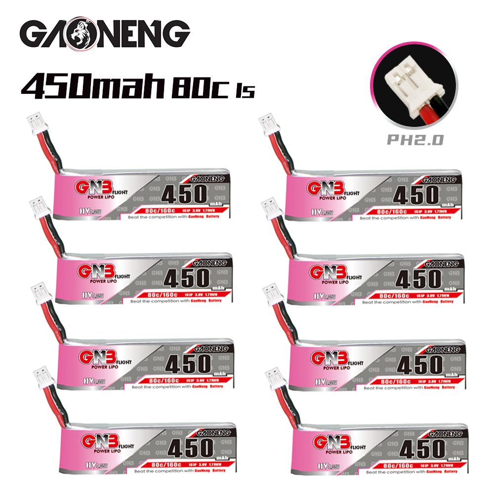 GNB HV 1S 3.8V 450mAh 80C/160C - Drone Battery Plate avaliação e preço