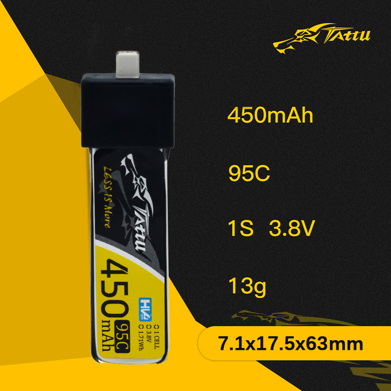 3Pcs NEW TATTU 450/500/550mAh  - Drone Battery Plate avaliação e preço