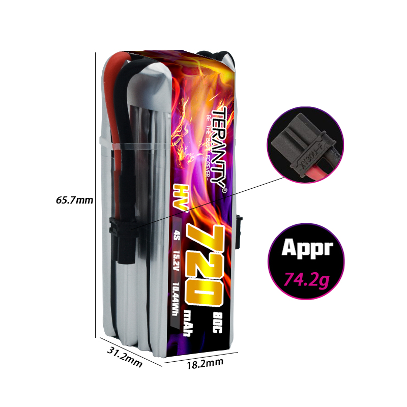 TERANTY 720mAh 4S 15.2V HV Lip - Drone Battery Plate avaliação e preço
