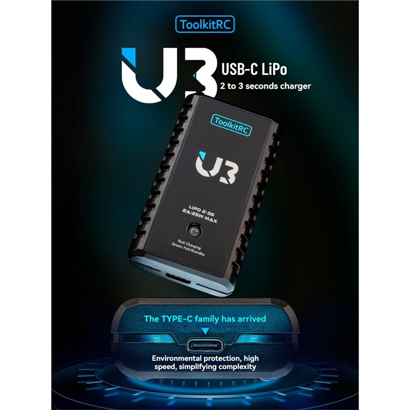 Toolkitrc U3 Battery 2A 25W 2- - Drone Battery 3S avaliação e preço