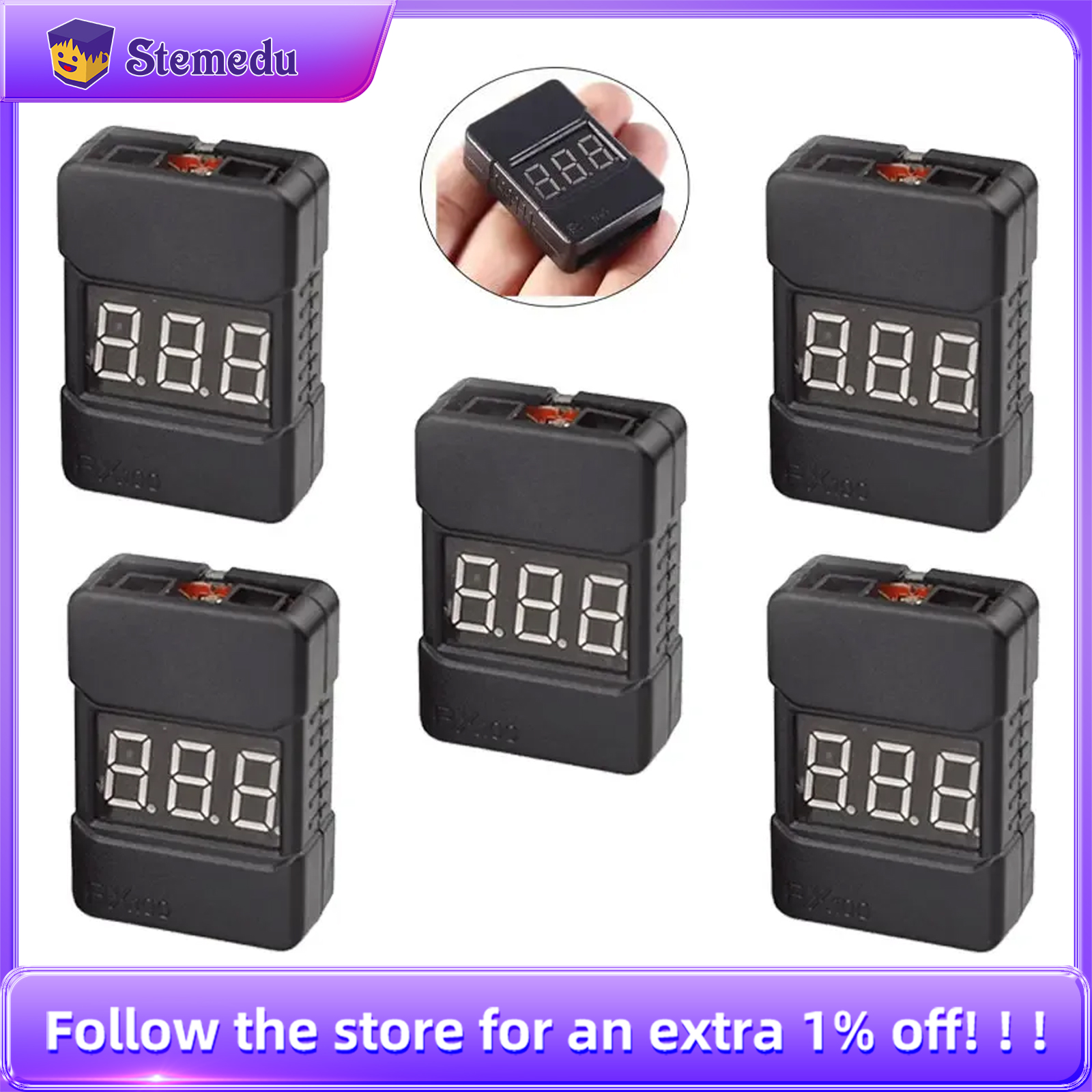 BX100 1-8S Lipo Battery Voltag - Drone Battery Alarm avaliação e preço