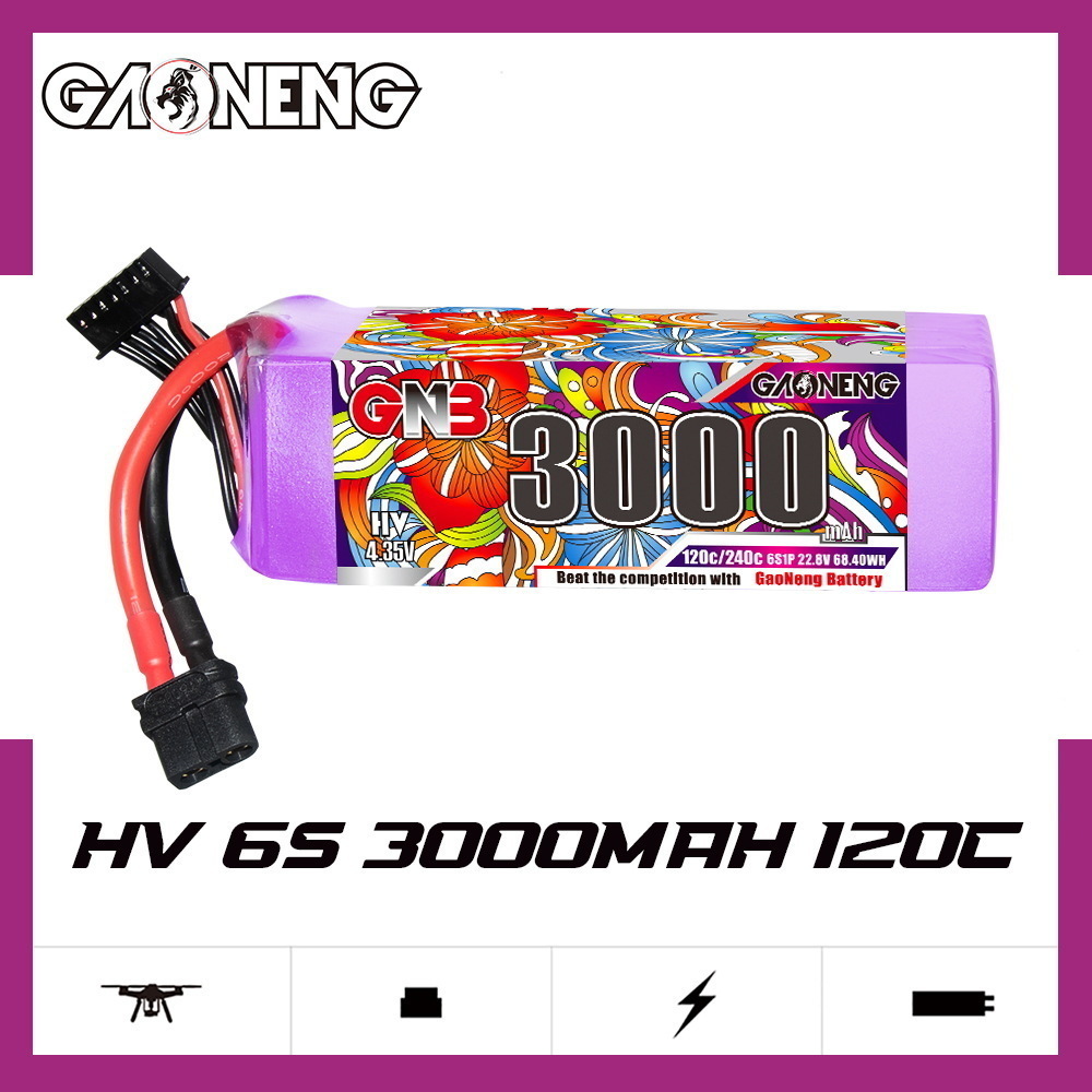 GNB Lipo Battery 6S 22.8V 3000 - Drone Battery Connector avaliação e preço