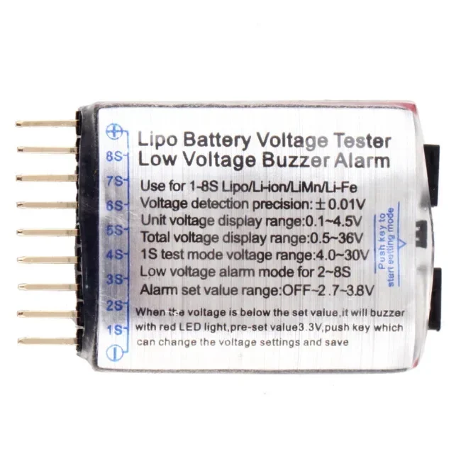 1/2/5PCS RC Voltage Display Ba - Drone Battery Alarm avaliação e preço