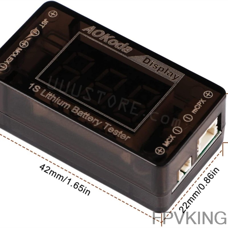 AOKoda AOK-041 1S LiPo Battery - Drone Battery Voltage Checker avaliação e preço
