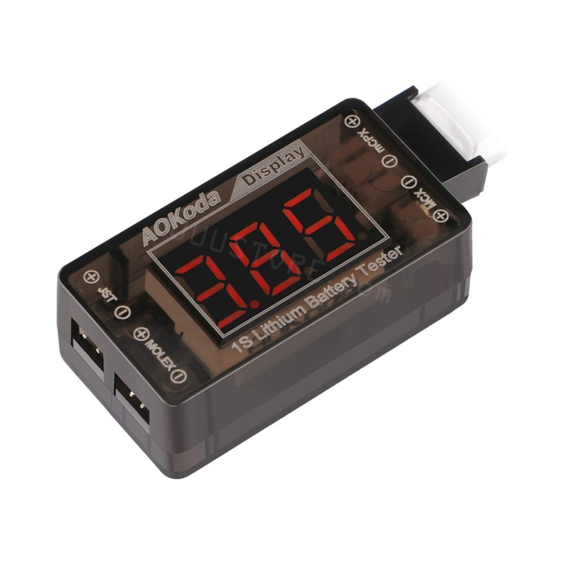 AOKoda AOK-041 1S LiPo Battery - Drone Battery Voltage Checker avaliação e preço